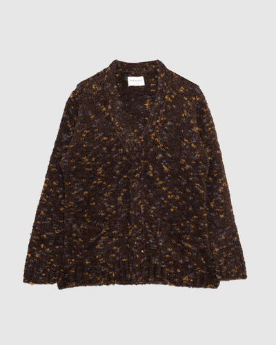 Buckley Cardigan Brown Multi Boucle - FAR AFIELD