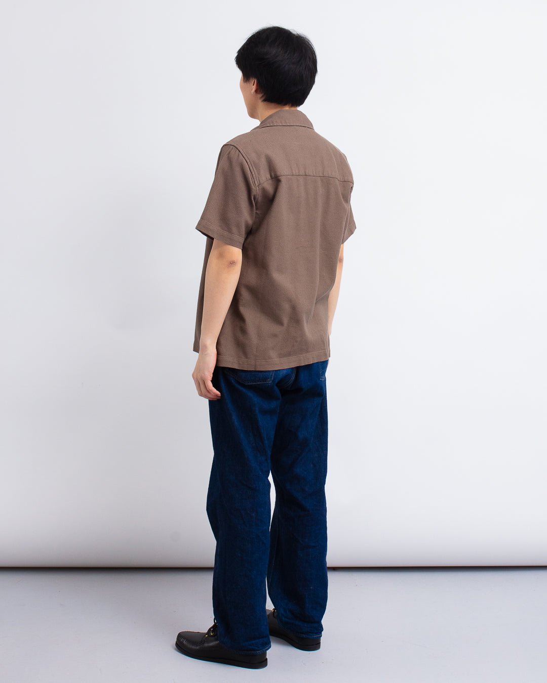 Busey Shirt - Textured Brown - FAR AFIELD