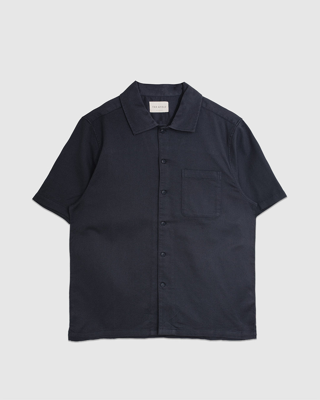 Busey Shirt - Textured Navy - FAR AFIELD