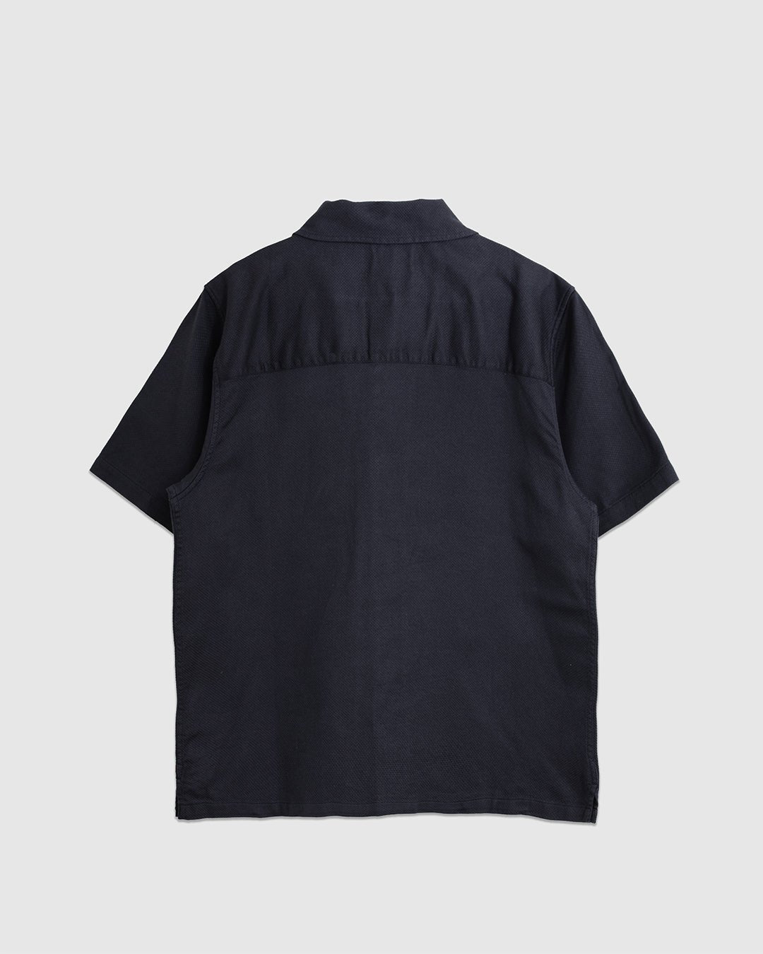 Busey Shirt - Textured Navy - FAR AFIELD
