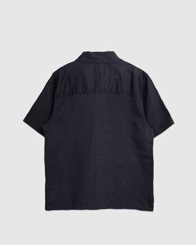 Busey Shirt - Textured Navy - FAR AFIELD