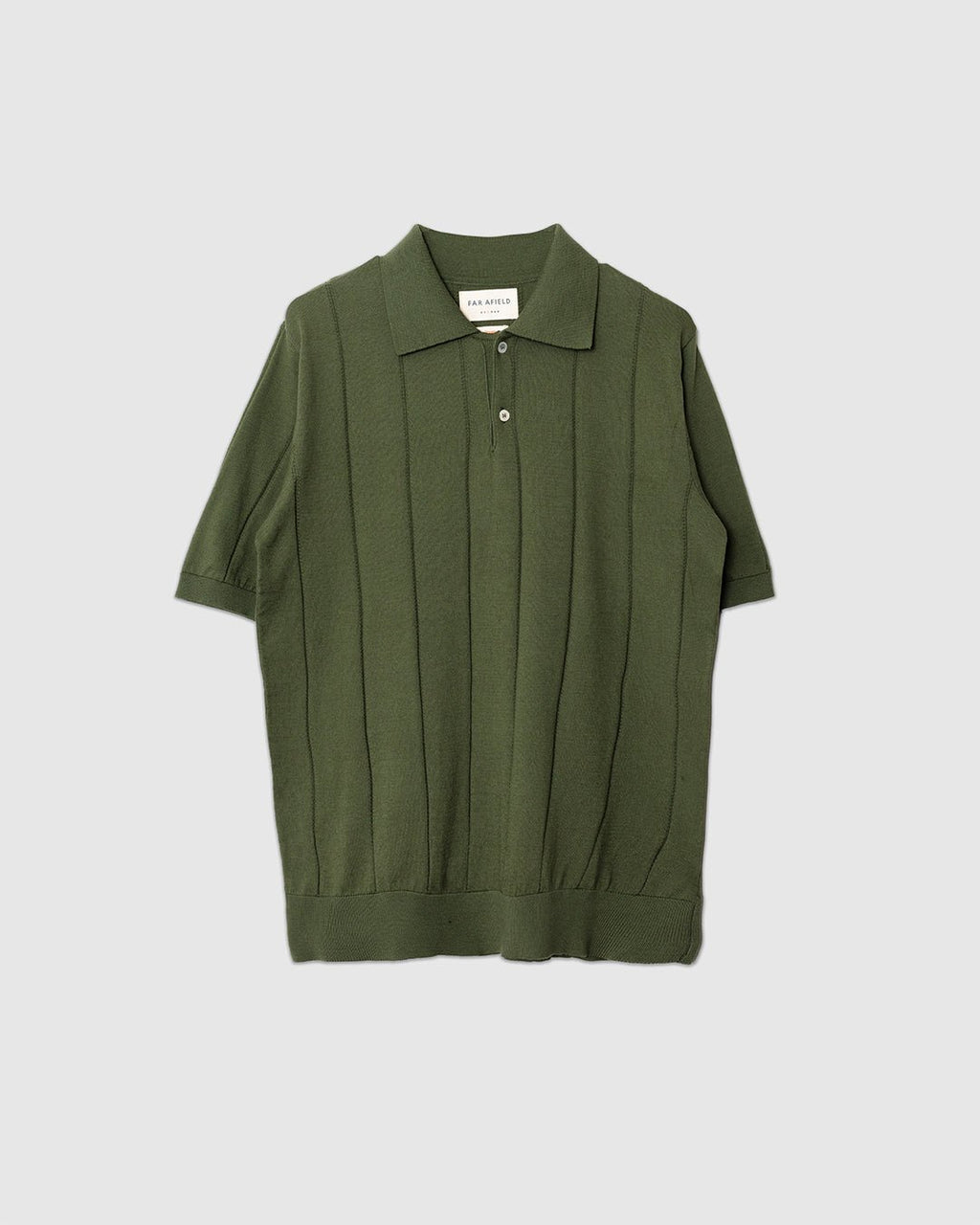 Jacobs Knitted Polo Green - FAR AFIELD