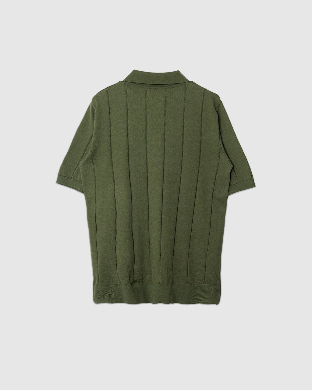 Jacobs Knitted Polo Green - FAR AFIELD