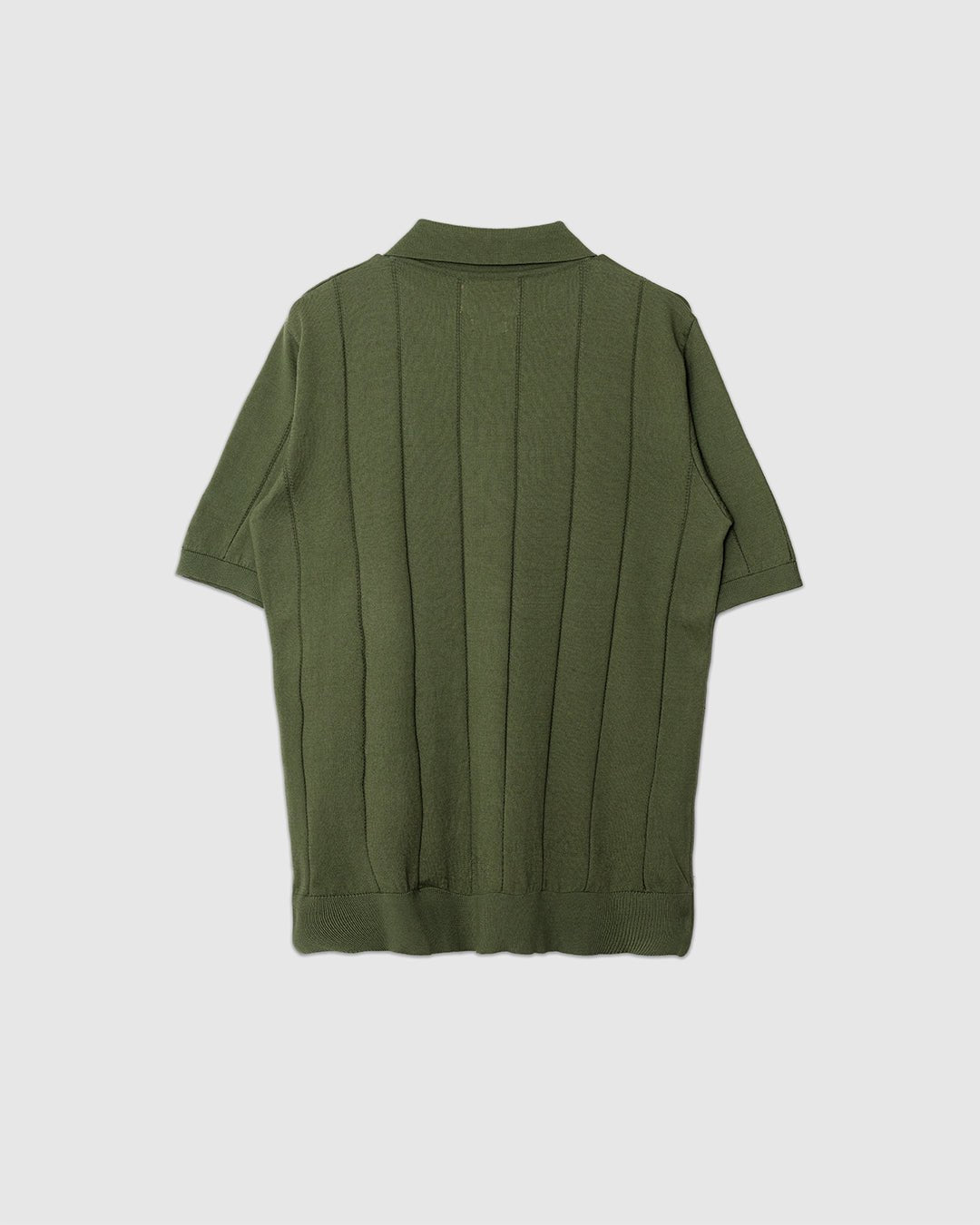 Jacobs Knitted Polo Green - FAR AFIELD