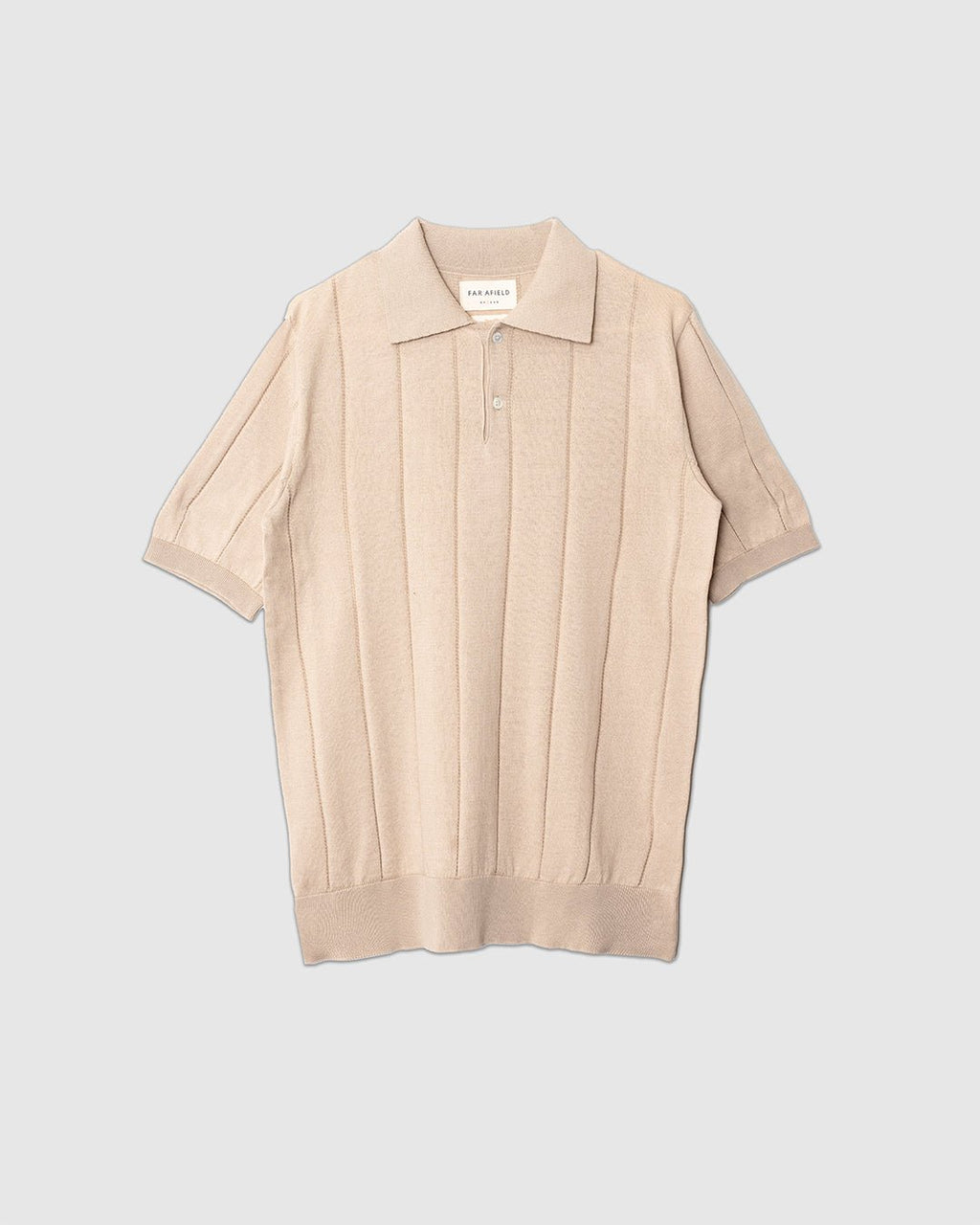 Jacobs Knitted Polo Sand - FAR AFIELD
