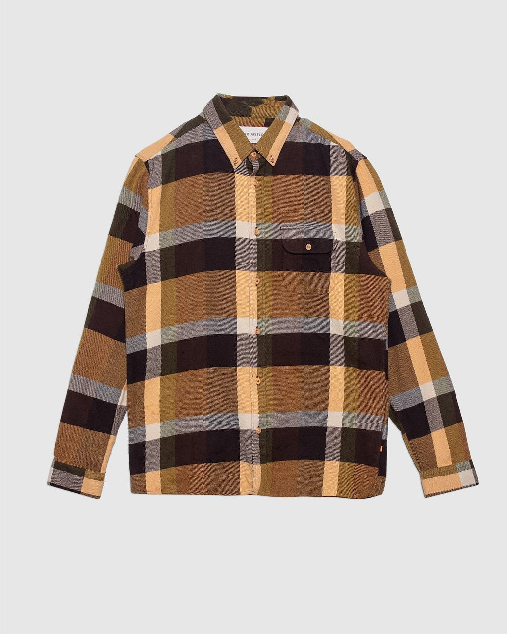 Larry Shirt Yellow Multi Check - FAR AFIELD