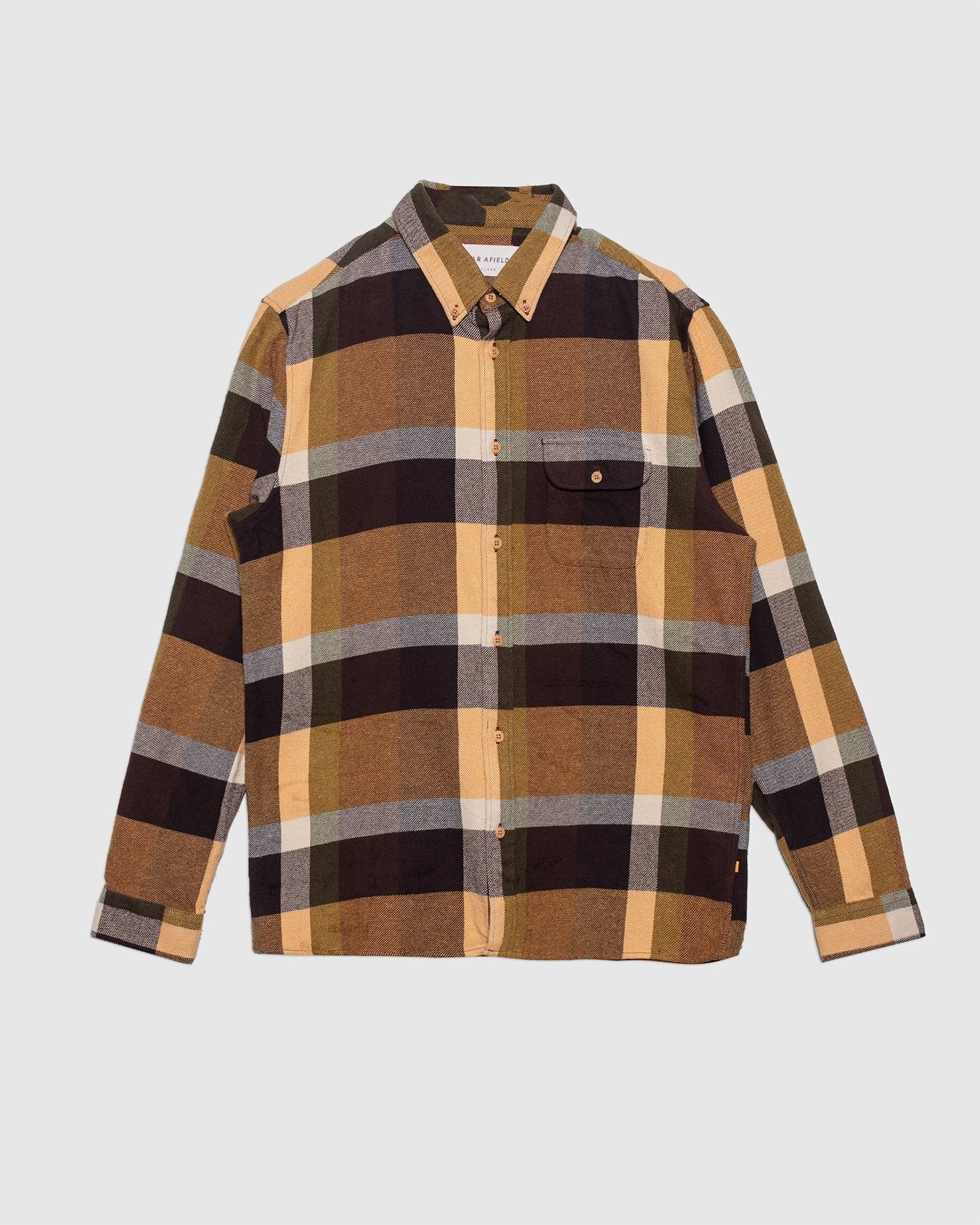 Larry Shirt Yellow Multi Check - FAR AFIELD