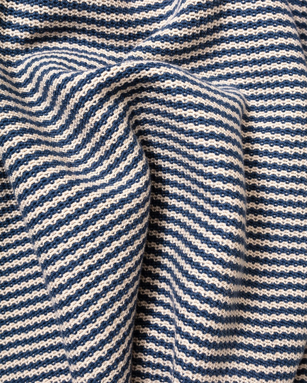 Newport Knitted Top Blue/Sand Stripe - FAR AFIELD
