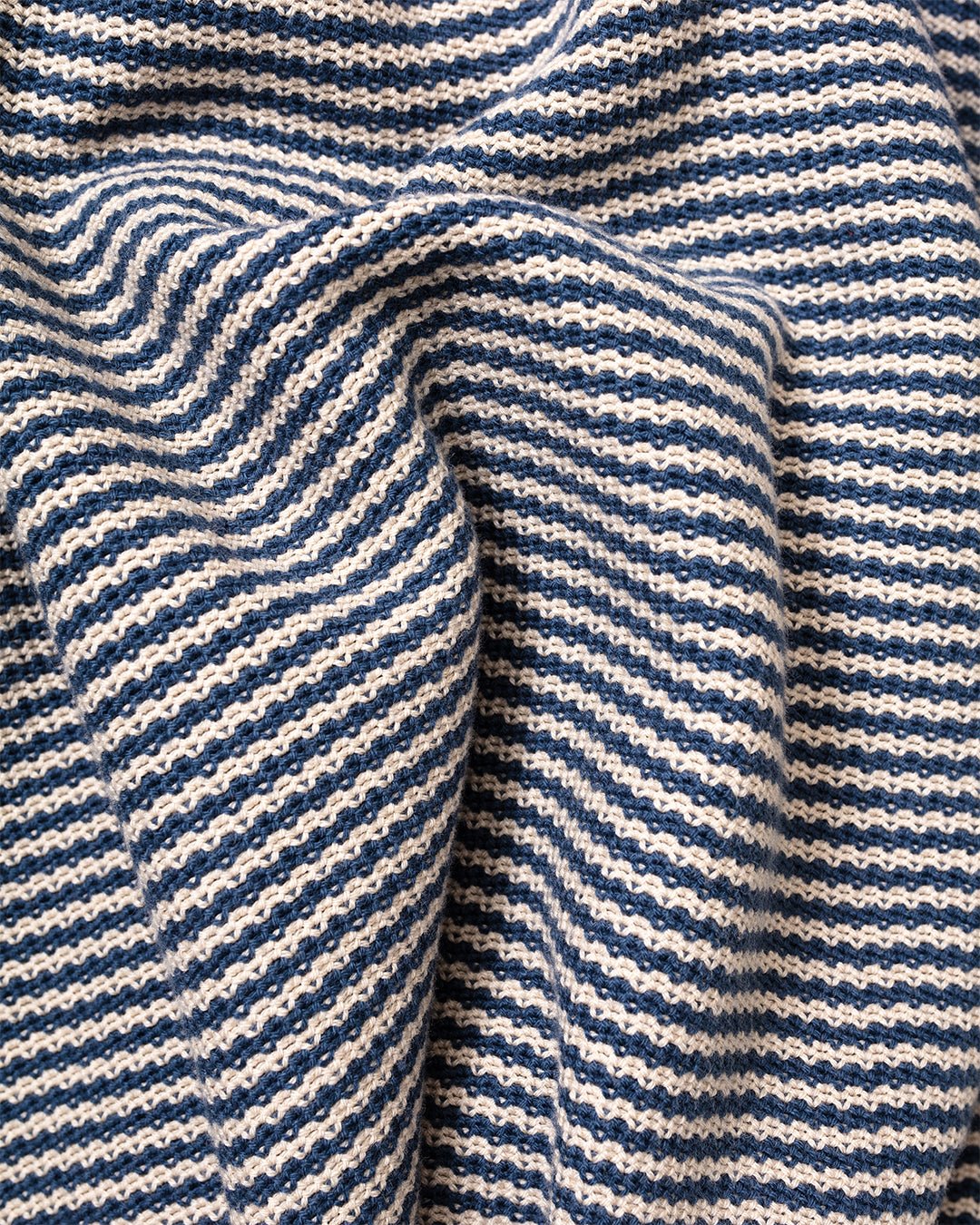 Newport Knitted Top Blue/Sand Stripe - FAR AFIELD