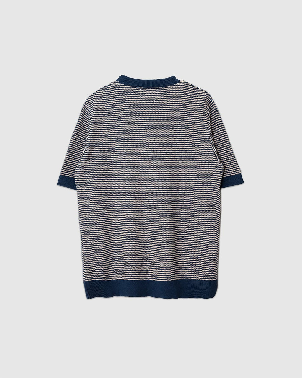 Newport Knitted Top Blue/Sand Stripe - FAR AFIELD
