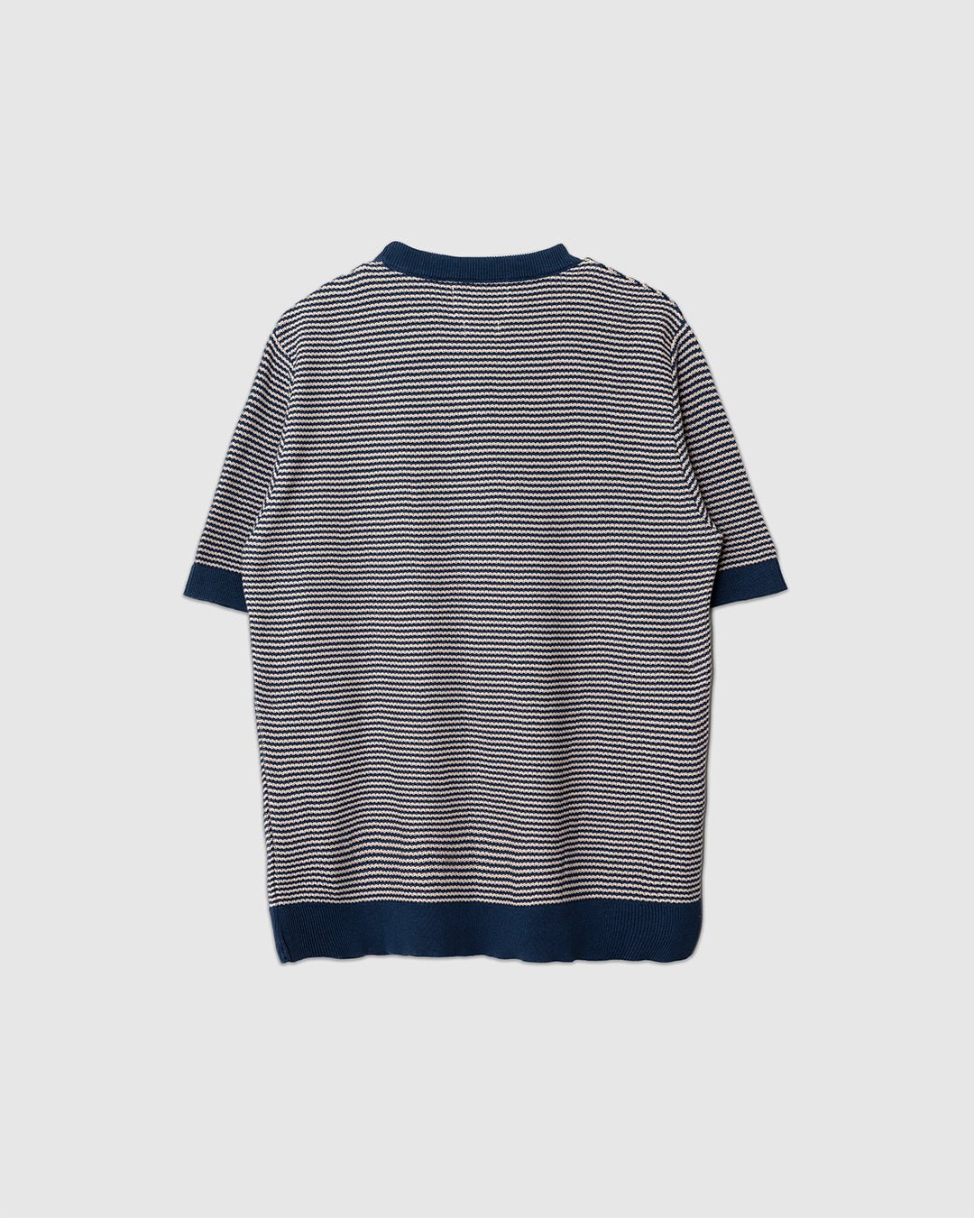 Newport Knitted Top Blue/Sand Stripe - FAR AFIELD