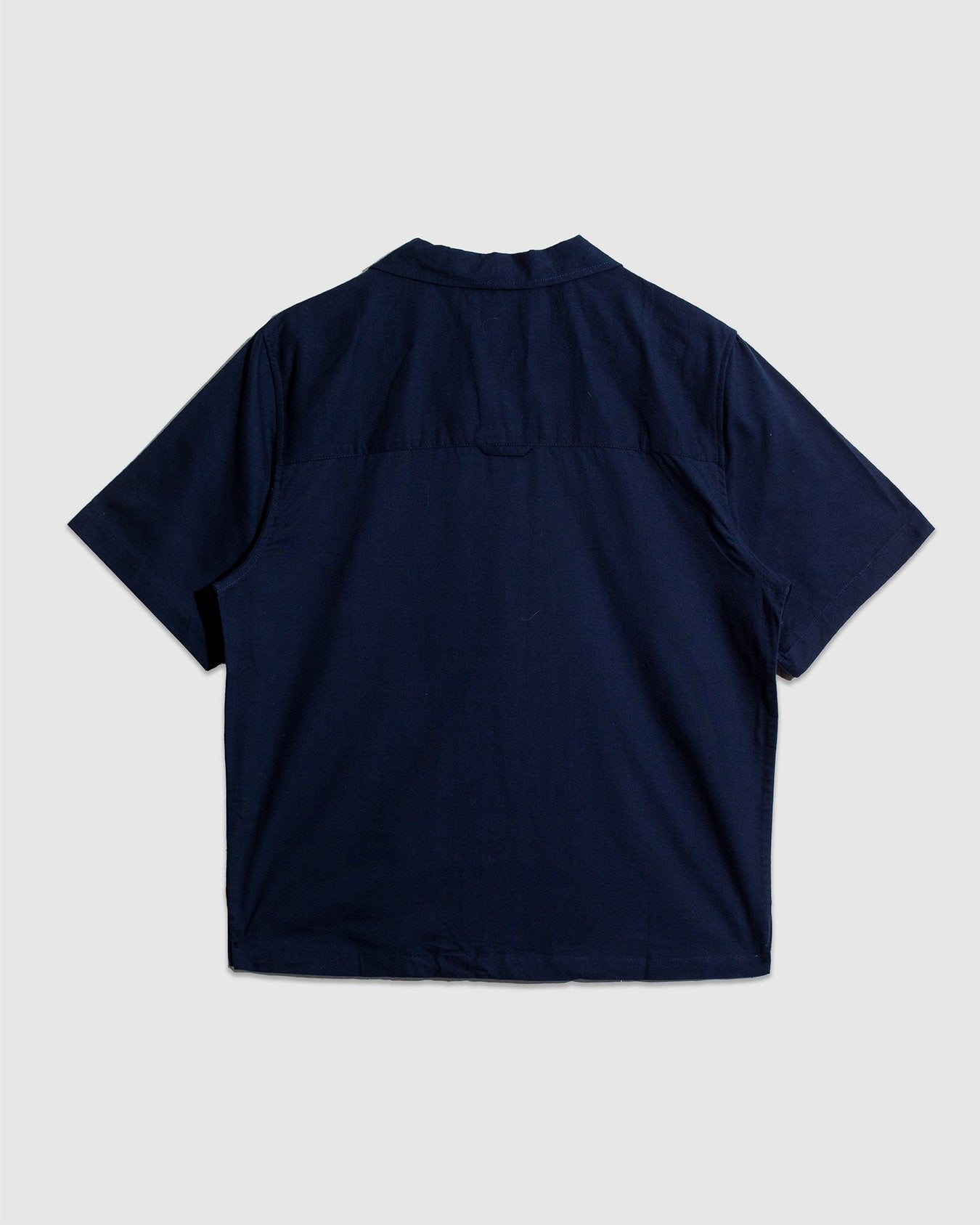 Veloso Bahia Sunset Embroidery S/S Shirt - Navy - FAR AFIELD