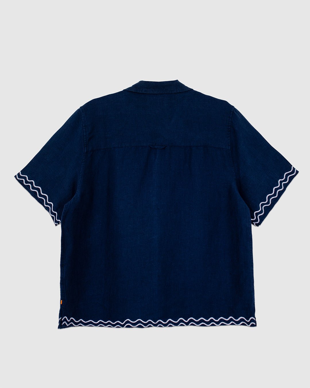 Veloso Shirt - Flock Palms Blue - FAR AFIELD