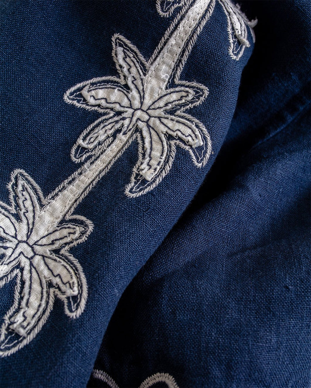 Veloso Shirt - Flock Palms Blue - FAR AFIELD