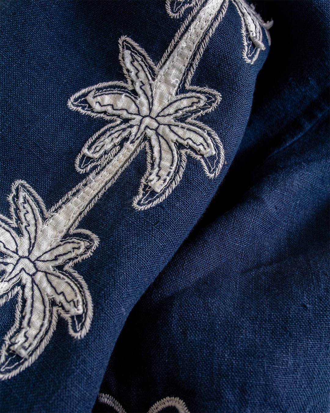 Veloso Shirt - Flock Palms Blue - FAR AFIELD