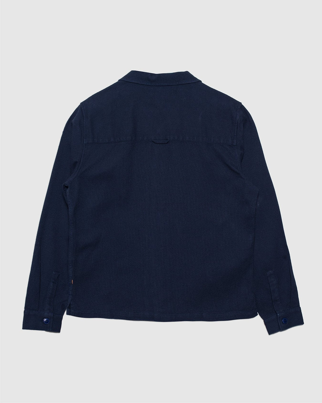 Veloso Shirt Navy Waffle Box Fit - FAR AFIELD