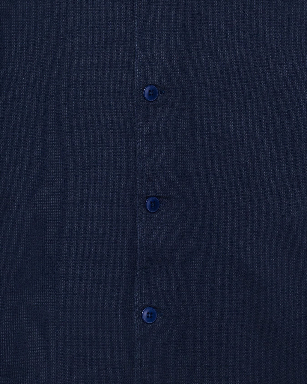 Veloso Shirt Navy Waffle Box Fit - FAR AFIELD