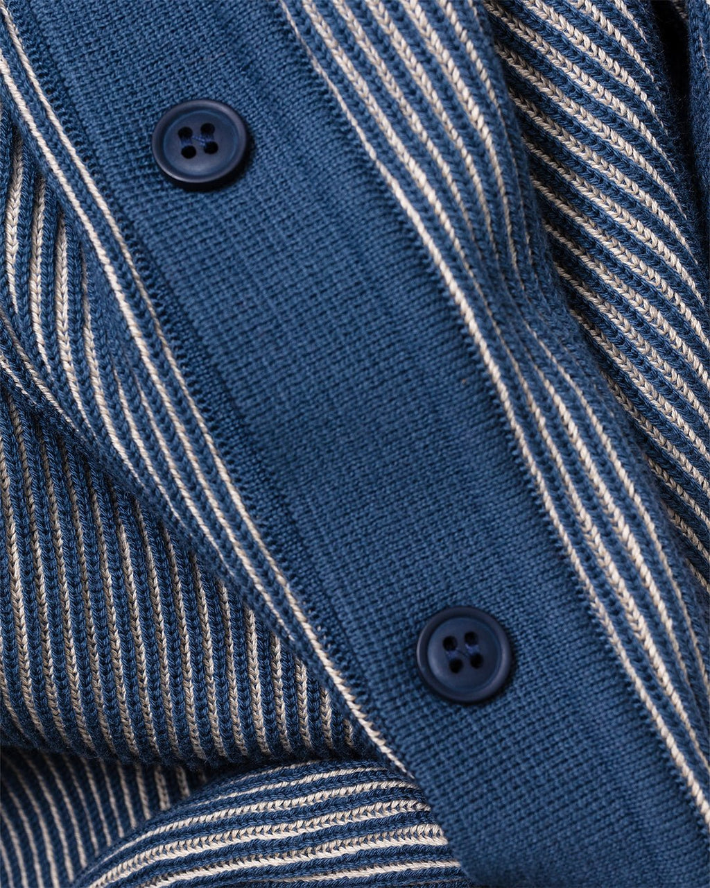 Velzy Knitted Shirt - Helio Stripe Blue/Sand - FAR AFIELD