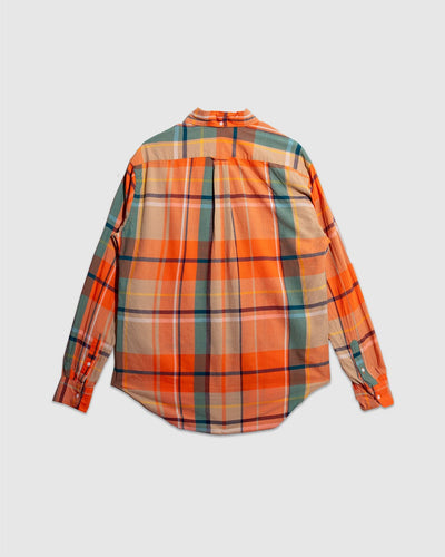 Archive Indian Madras Long Sleeve - Orange - GITMAN VINTAGE