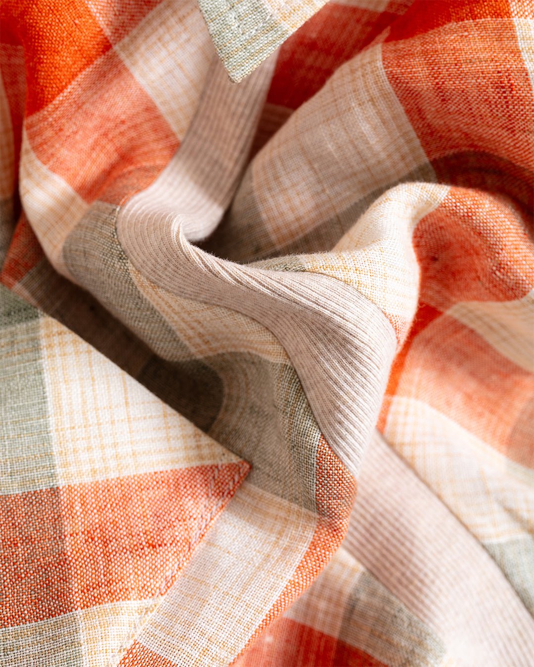 Bowling Shirt Linen Orange - Good 'Ol Whats Her Face