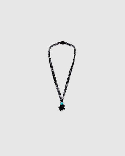 14 Braided Necklace Black/Turquoise - HANAMI