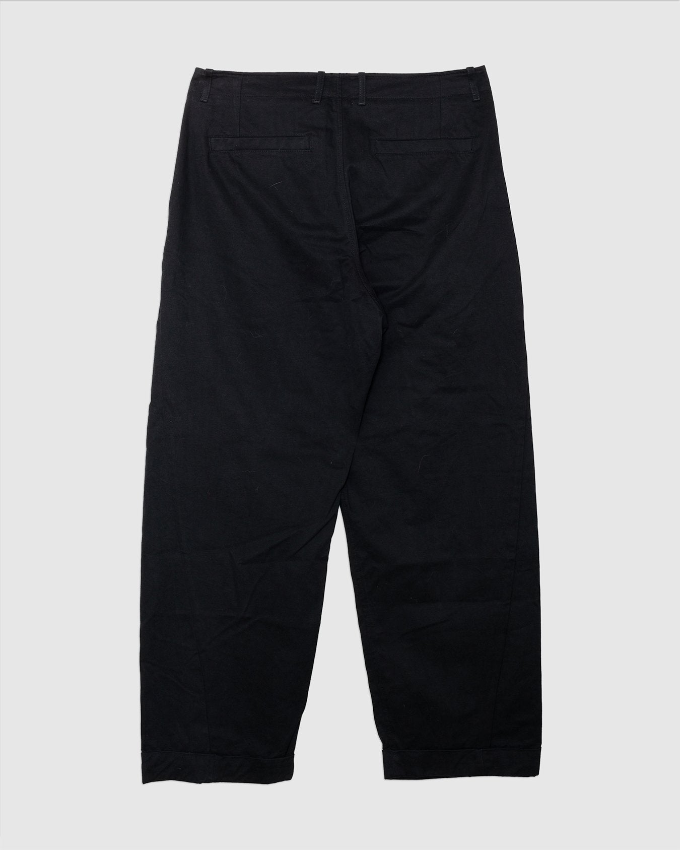 Bobby Wide Pleated Trousers Black - HANSEN