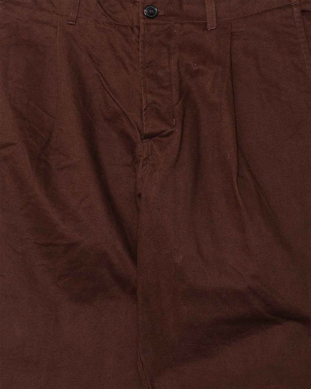 Bobby Wide Pleated Trousers Chestnut - HANSEN