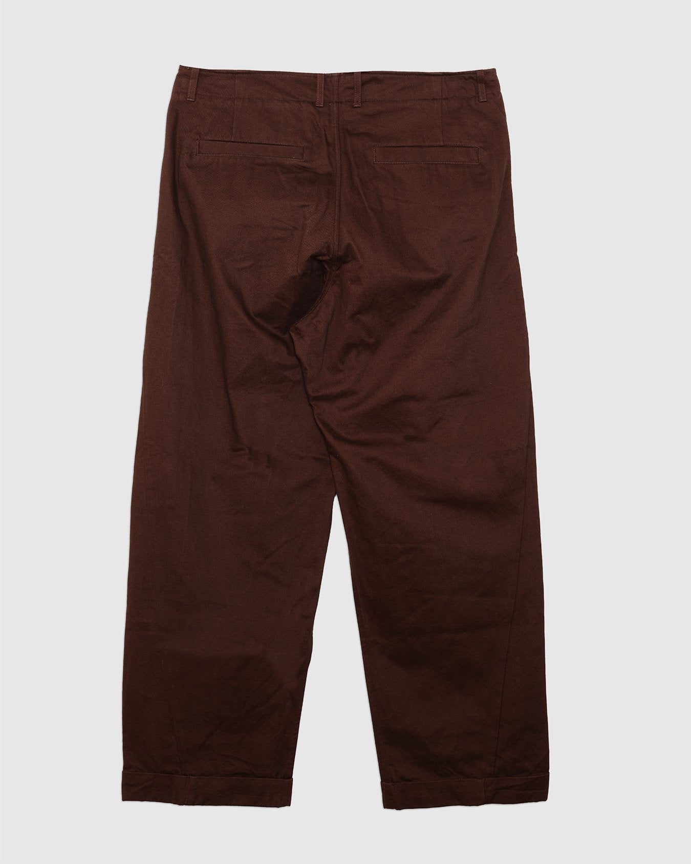 Bobby Wide Pleated Trousers Chestnut - HANSEN