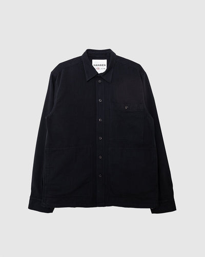 Luka Sturdy Overshirt Black - HANSEN