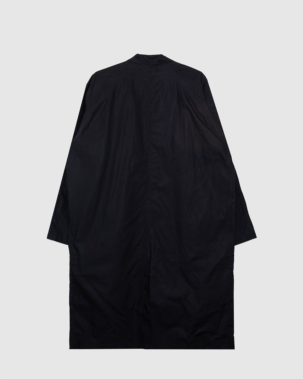 Morten Long Coat Waxed Black - HANSEN