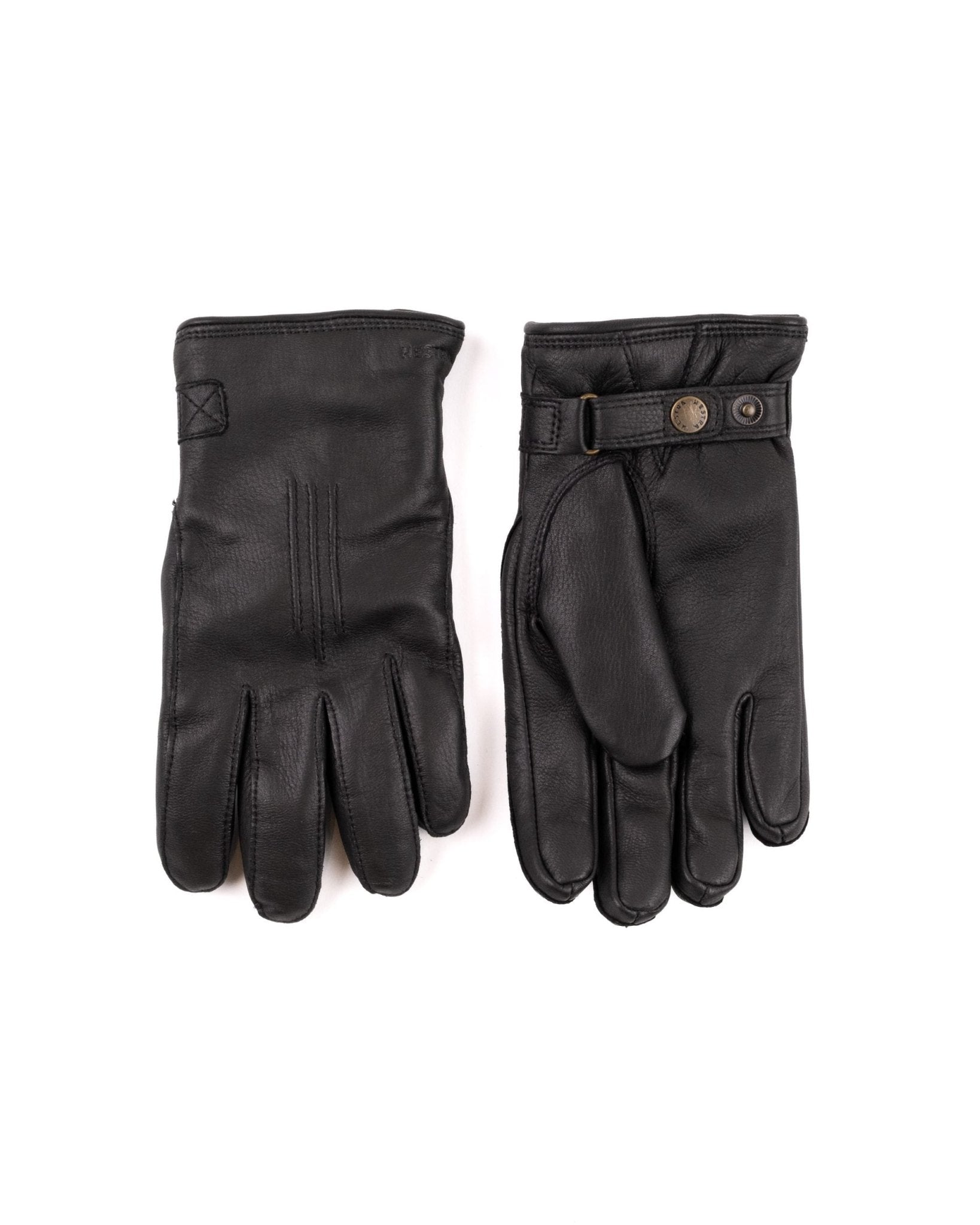 Deerskin Lambsfur Lined Black - HESTRA