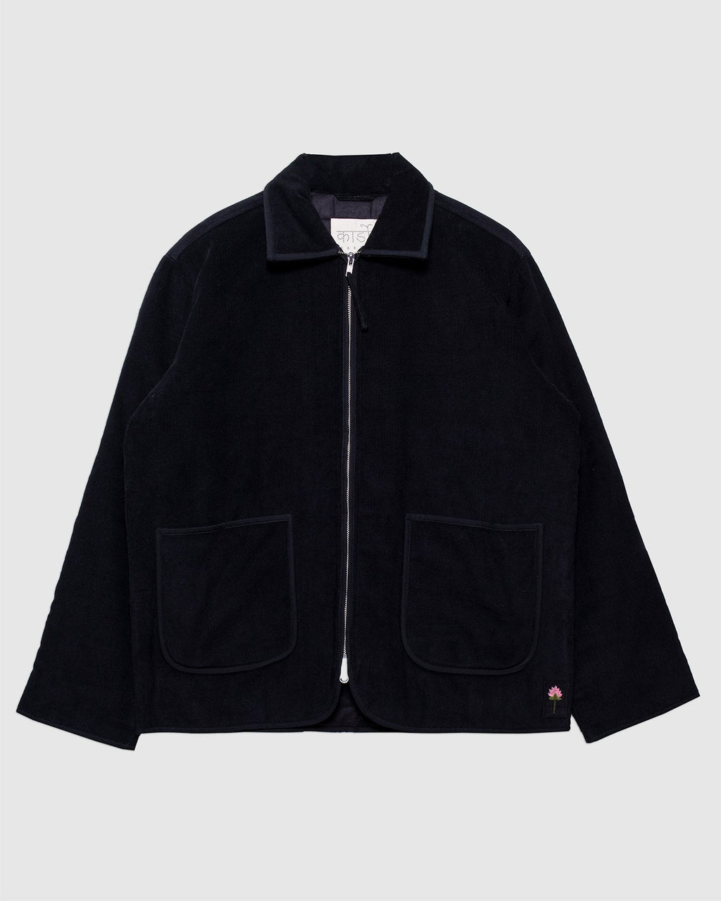Amardeep Quilted Jacket Black Corduroy CORD14 - KARDO