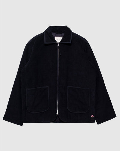 Amardeep Quilted Jacket Black Corduroy CORD14 - KARDO