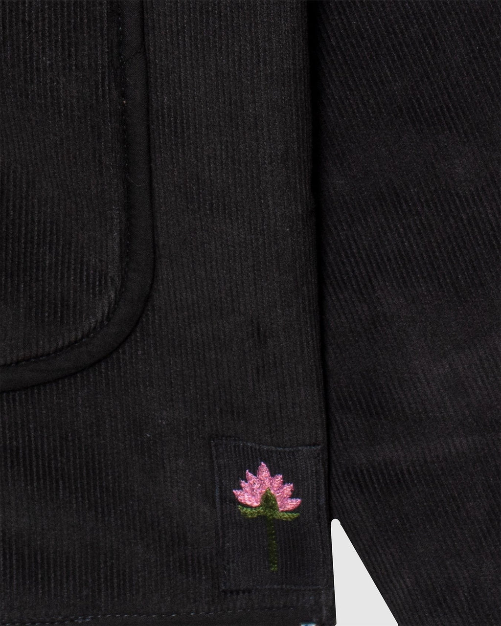Amardeep Quilted Jacket Dark Green Corduroy CORD14 - KARDO