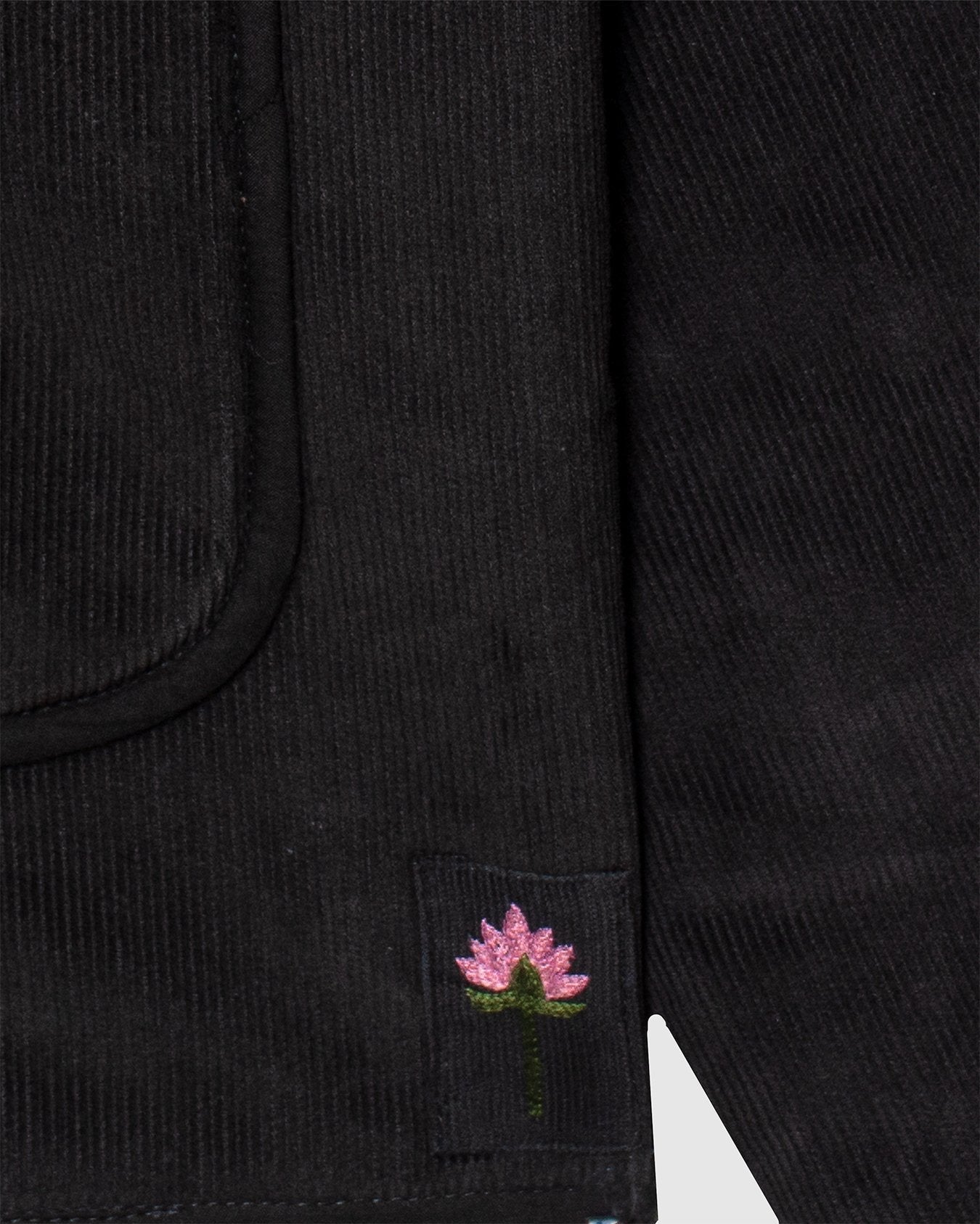 Amardeep Quilted Jacket Dark Green Corduroy CORD14 - KARDO