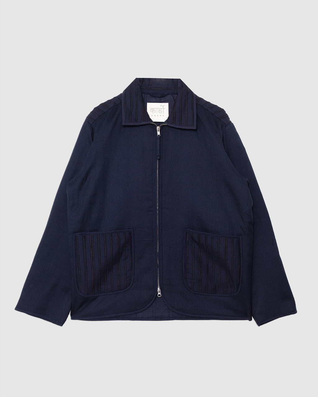 Amardeep Quilted Jacket Navy KCHEW01 - KARDO