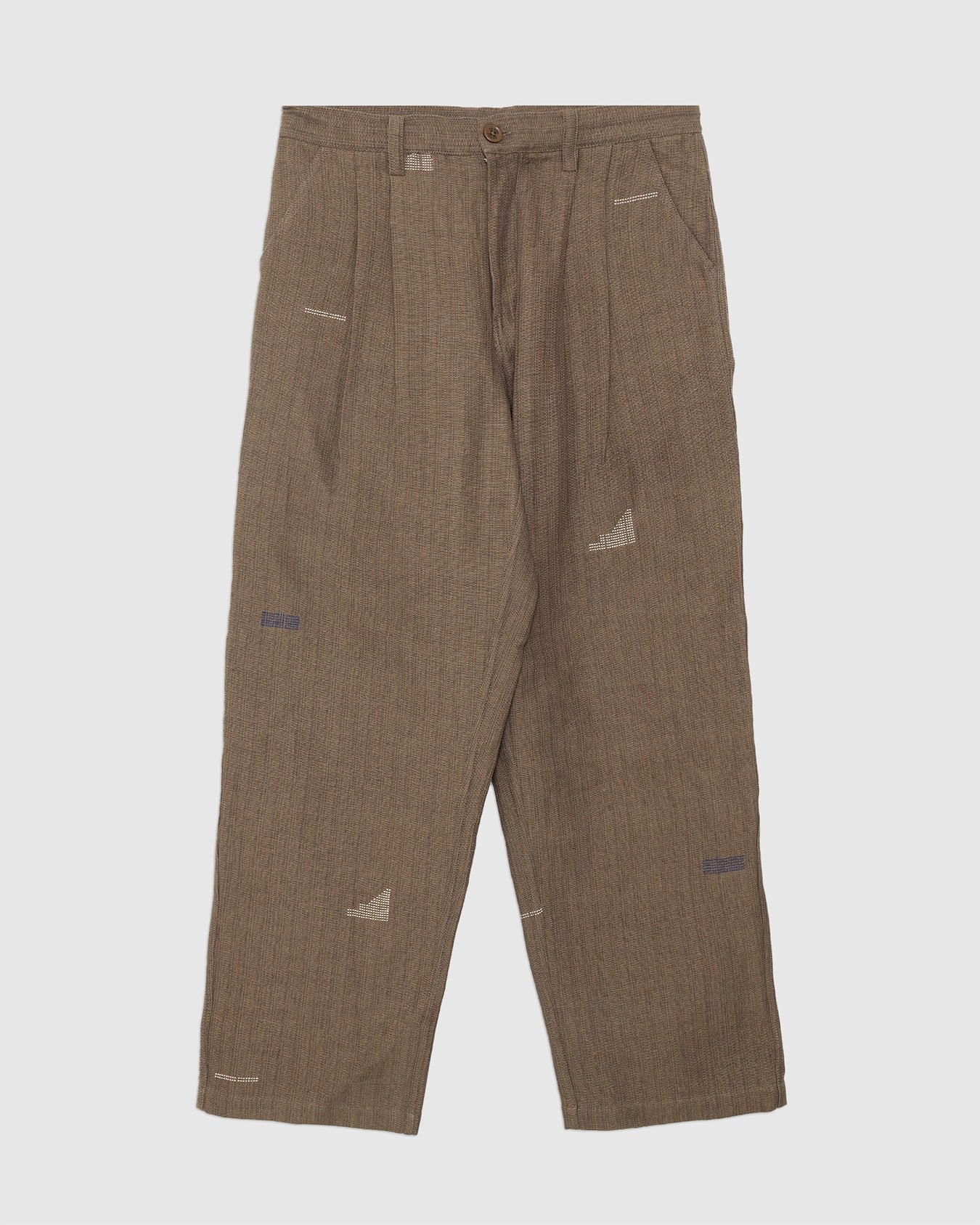 Antonio 2.0 Olive Over Size Double Pleat Trouser - KARDO