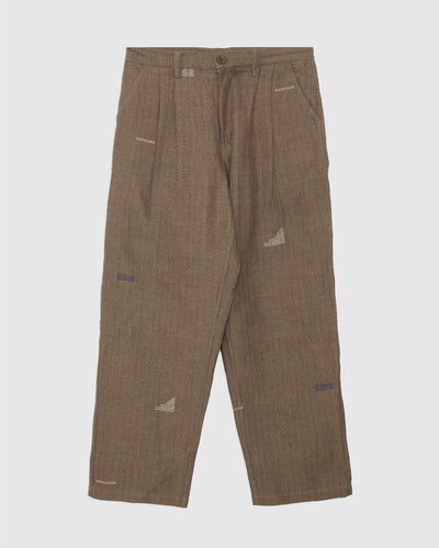 Antonio 2.0 Olive Over Size Double Pleat Trouser - KARDO