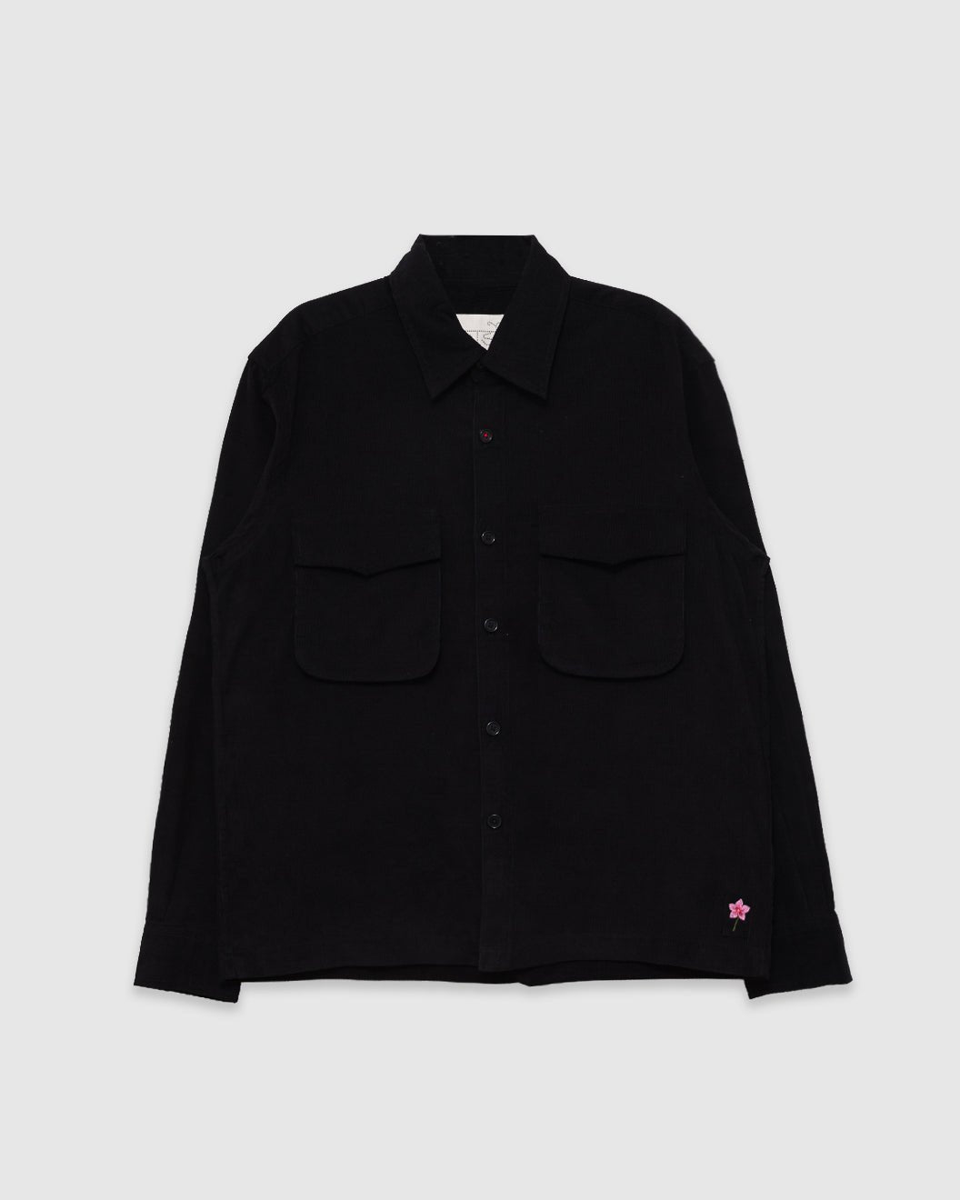 Bhola Shirt Cord 21 Dark Black - KARDO
