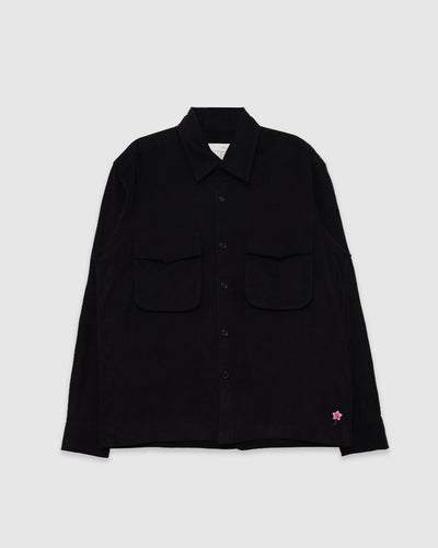 Bhola Shirt Cord 21 Dark Black - KARDO