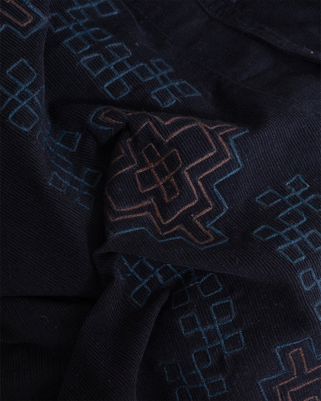 Chintan Shirt Cord EMB32 Navy - KARDO
