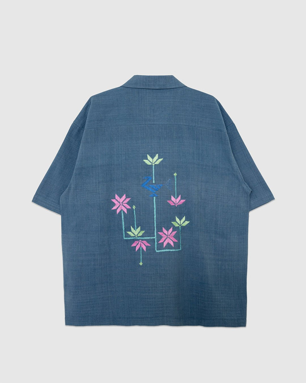 Craft Rohit Shirt Embroidery PHULSS2601 Indigo Indigo - KARDO