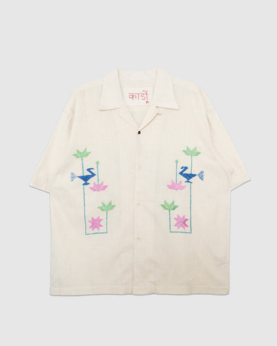 Craft Rohit Shirt Embroidery PHULSS2601 Natural Natural - KARDO