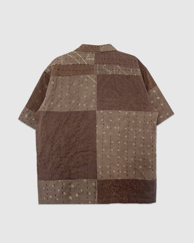 Craft Rohit Shirt Patchwork BPWSS2601 Charcoal Charcoal - KARDO