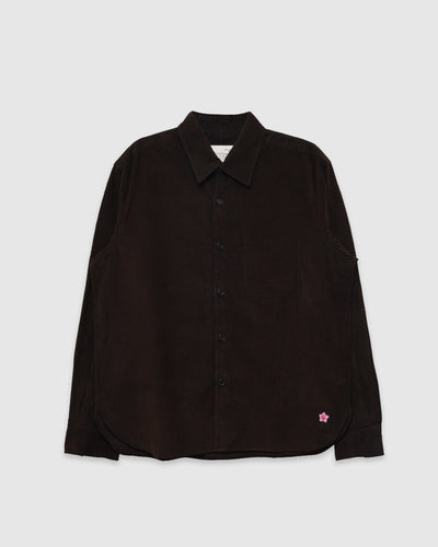 Luis Shirt Cord 21 Dark Green - KARDO
