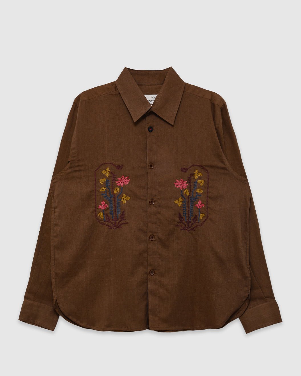 Luis Shirt Embroidery EMB33 Dusty Olive - KARDO