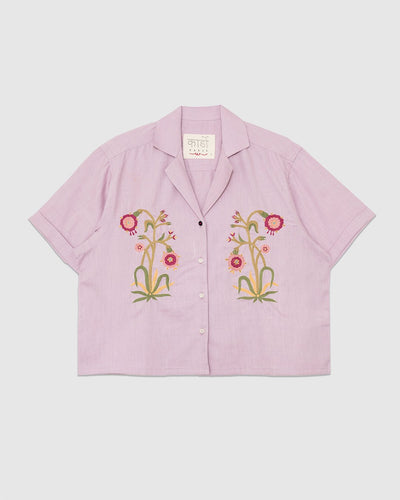 Olivia 2.0 Shirt EMBSS2601 Lavender Mist - KARDO