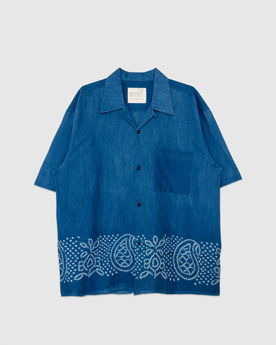 Rohit Shirt BANDHANI01I Indigo Indigo - KARDO