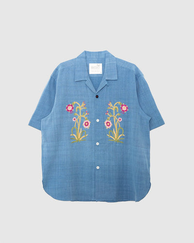 Ronen Shirt Embroidery EMB01LI Light Indigo - KARDO