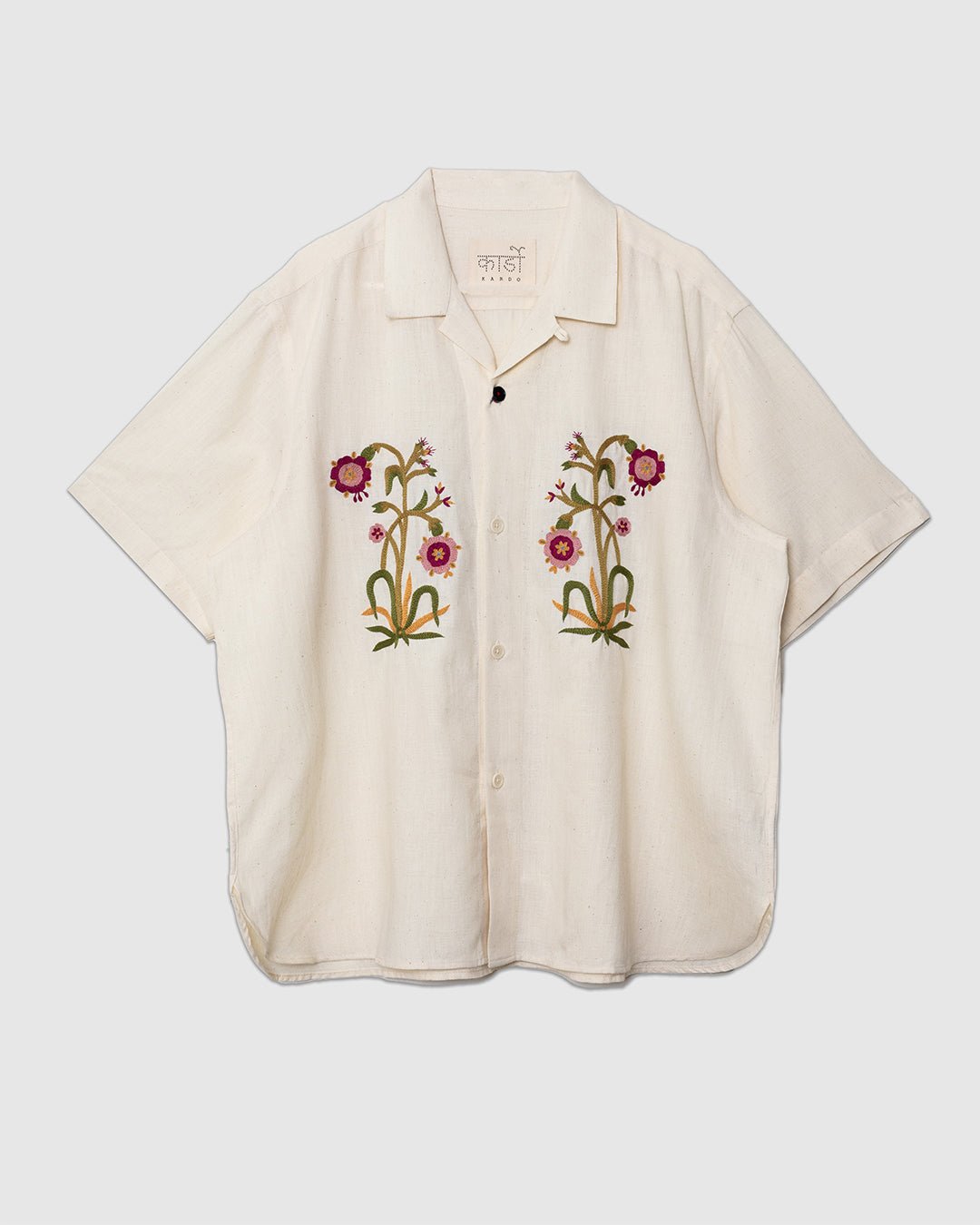 Ronen Shirt Embroidery EMB01N Natural - KARDO